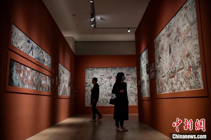 敦煌石窟藝術展在海南開展 海陸兩條絲綢之路跨時空交流
