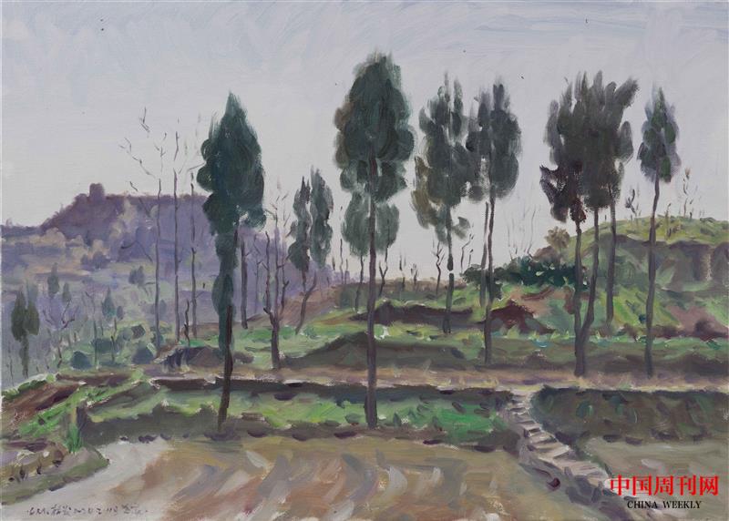 家鄉風景寫生之二50×70cm布面油畫2024.jpg